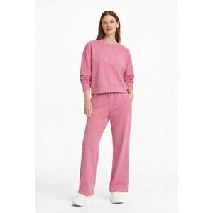 Lululemon Softstreme High-Rise Pant & Perfectly Oversized Cropped Crew Pink Tide